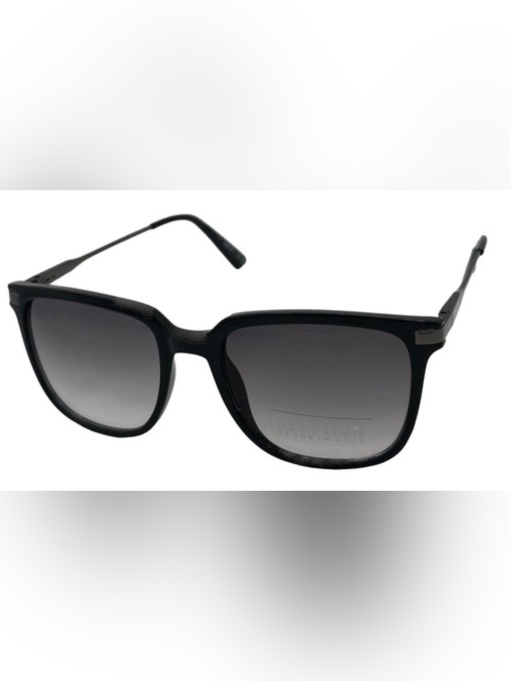 NEW Never Worn -Kenneth Cole Reaction Unisex Black Sunglasses with UV Protection